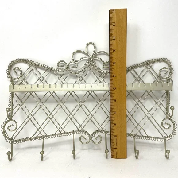 Jewelry holder, metal, silver tone, NWOT - Picture 5 of 6